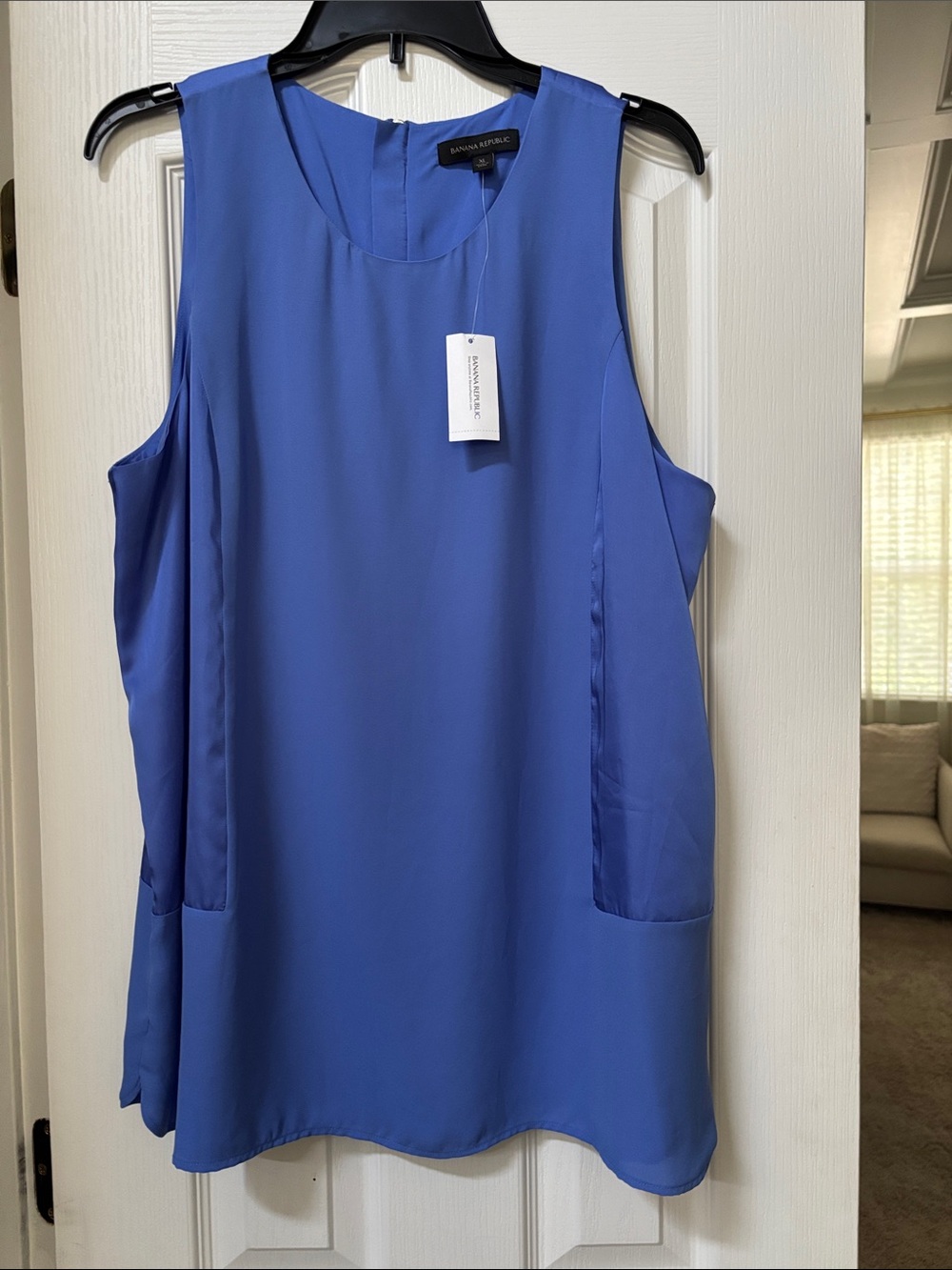 Banana Republic Royal Blue Sleeveless Shell Top